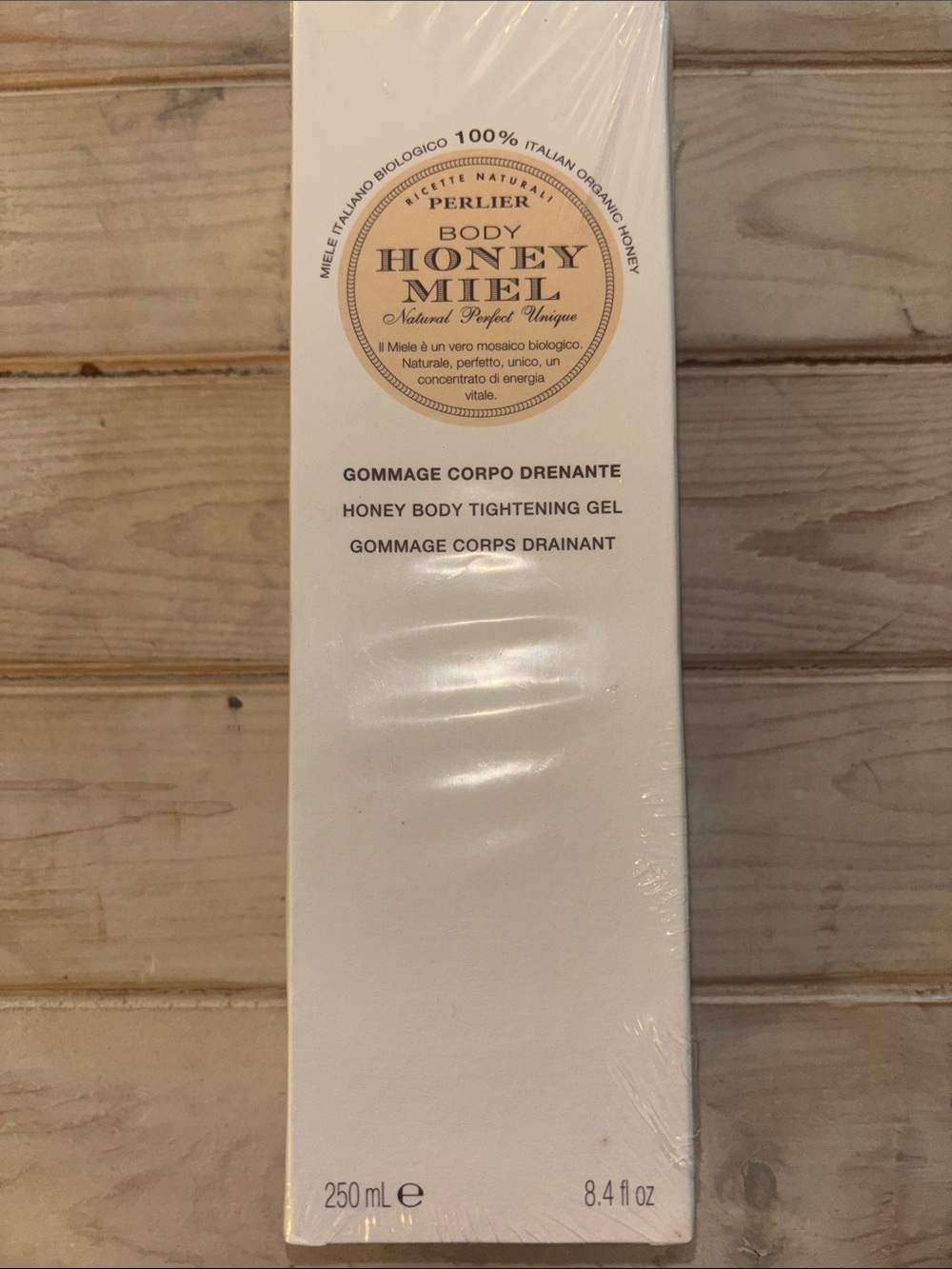 Perlier Body Honey Miel Honey Body Tightening Gel Body Scrub 8.4 fl oz NEW (301)